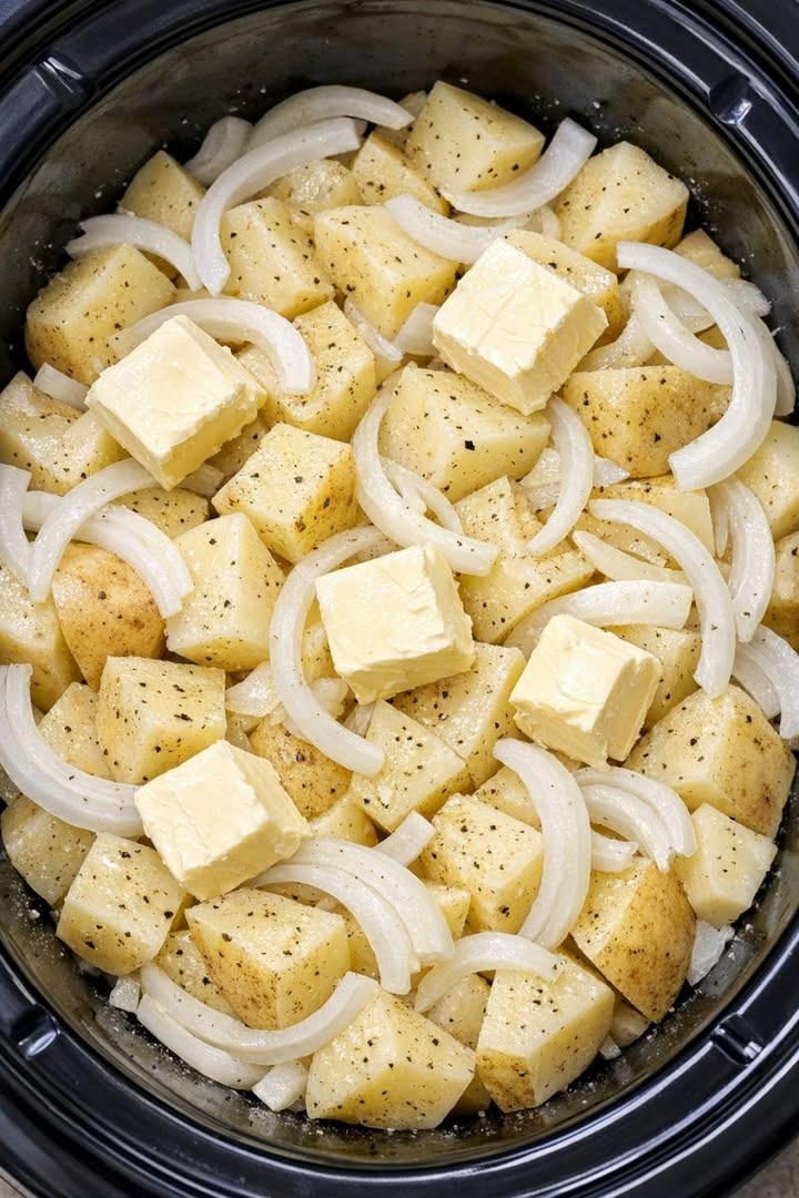 🥔 Slow Cooker Irish Potatoes: The Cozy, Butter-Rich Side Dish That Smells Like an Irish Pub (Ready in 10 Minutes of Prep!)