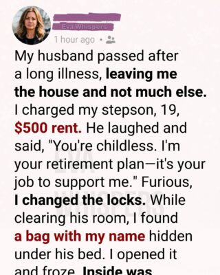After My Husband Passed, I Charged My Stepson Rent — What He’d Been Doing in Silence Broke Me