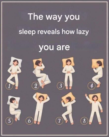 The way you sleep reveals how lazy you are