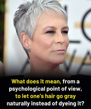 What is the true psychological significance of letting one’s hair go gray naturally?