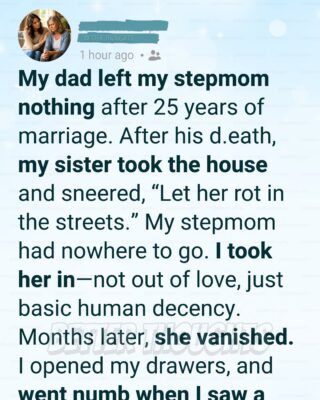 I Took In My Homeless Stepmother—Then She Vanished, and What She Left Behind Still Breaks Me