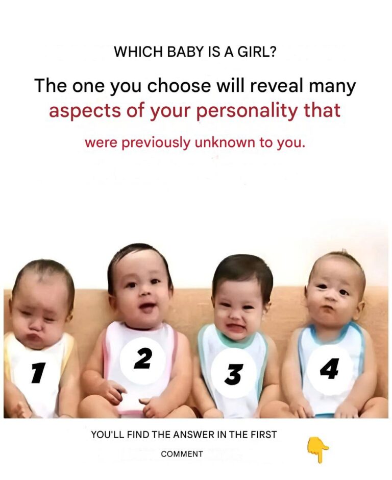 Psychological test: Which of these four babies is a little girl?