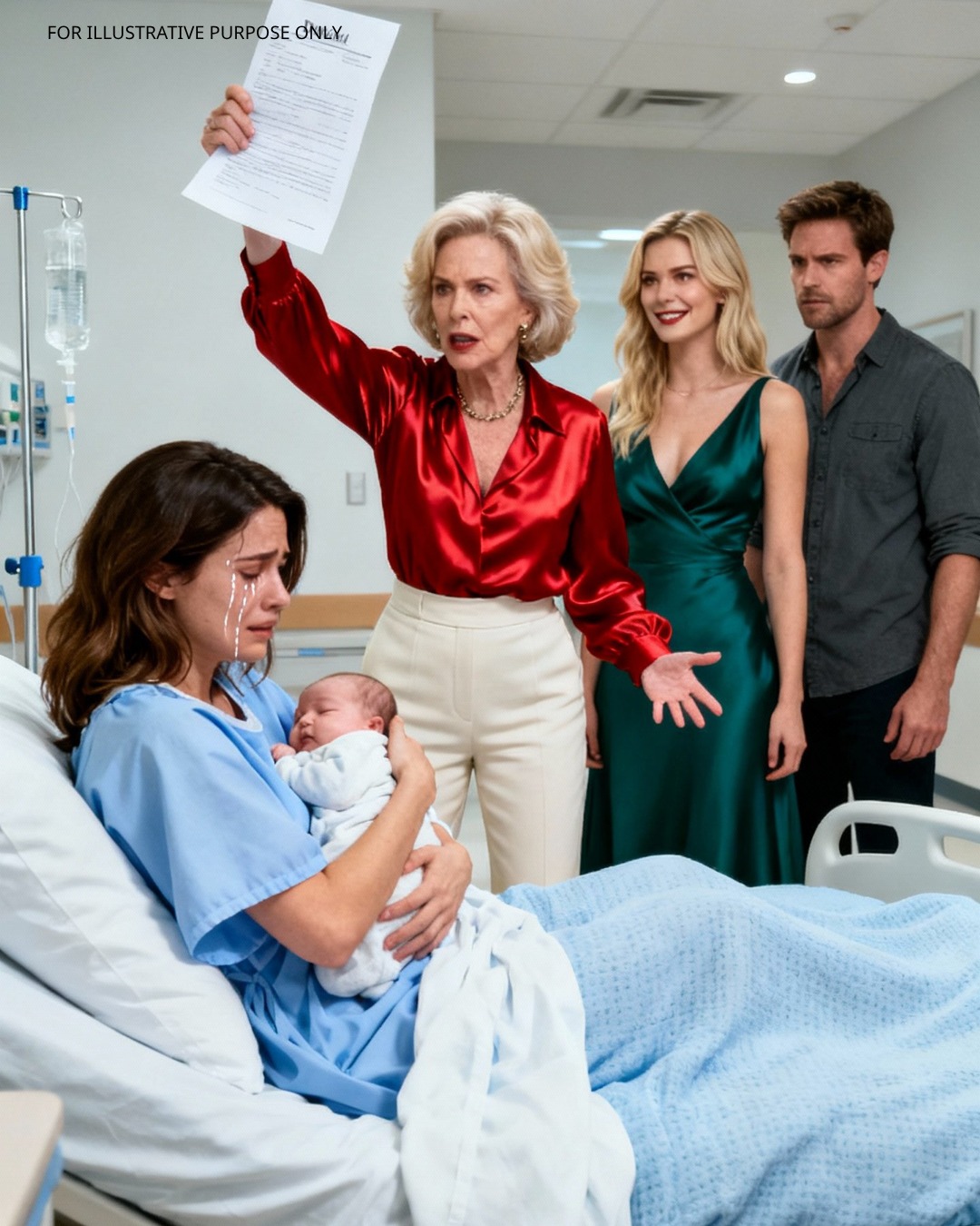 Immediately after giving birth, her in-laws and her husband’s secret mistress served her with divorce papers – thinking she was a nobody, not knowing she was a secret billionaire