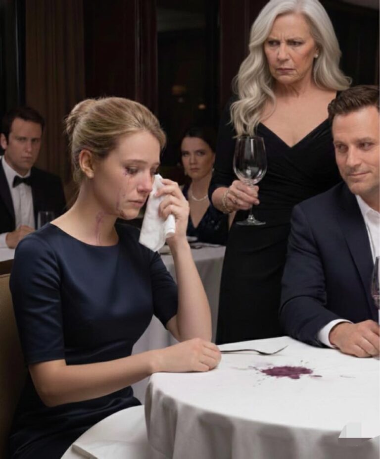 At my first meeting with my fiancé’s family, his mother suddenly threw a glass of wine in my face and mocked me disdainfully: “I’m just cleaning up the poor. If you want to marry my son, give me $100,000 right now.” When I turned to him for support, I saw him smiling beside her.