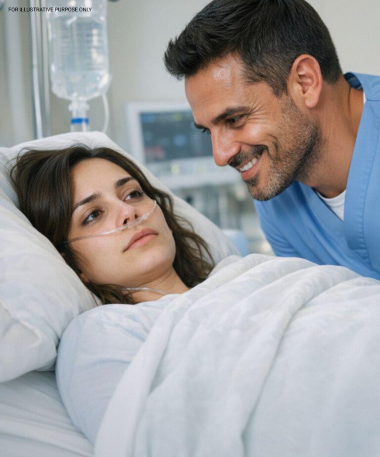 When the doctors informed him that his wife had only a few days to live, he leaned over her hospital bed and, masking his satisfaction with a cold smile, murmured: