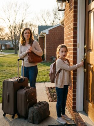 My husband had just left on a business trip when my six-year-old daughter whispered, ‘Mommy… we have to run. Now.’ I asked her, ‘What? Why?’ She was trembling as she said, ‘There’s no time. We have to leave the house right now.’ I grabbed our bags and reached for the door… and that’s when it happened.