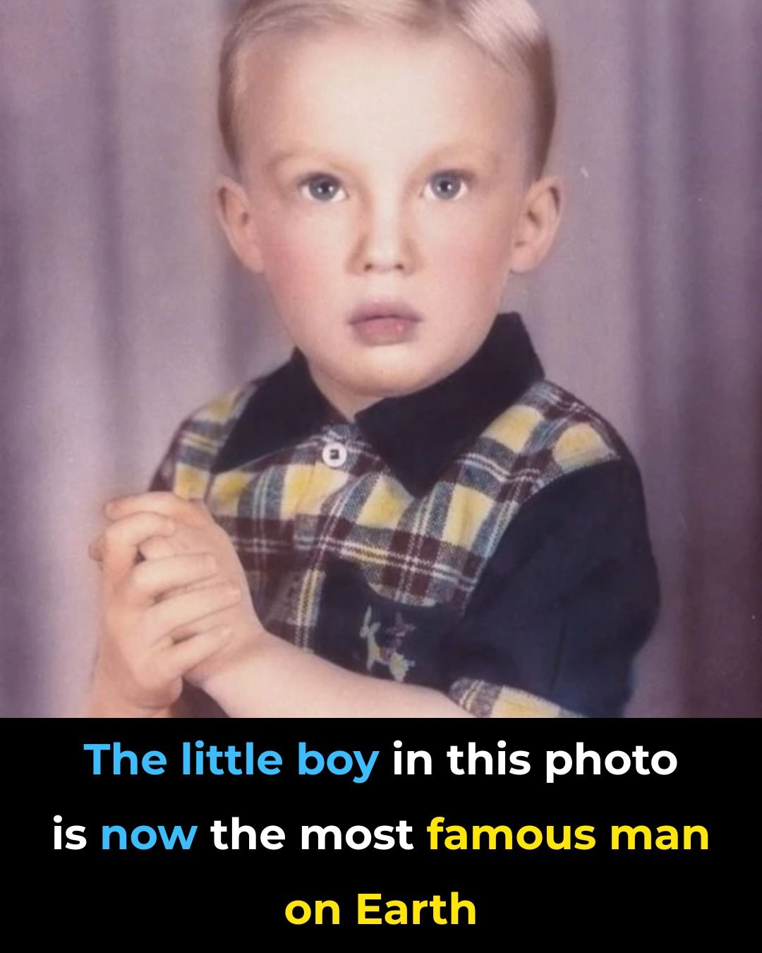 The photograph of a little boy who became one of the most recognizable men today