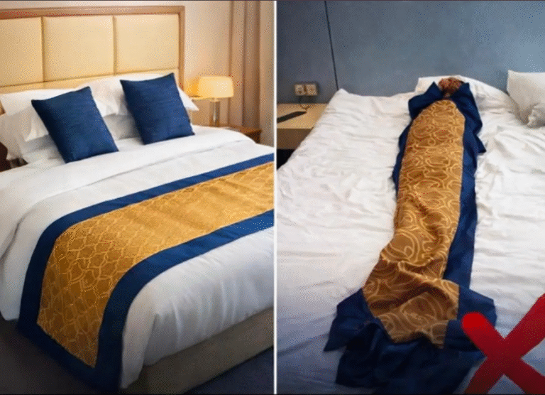 Why do hotels always put a sheet on the bed?