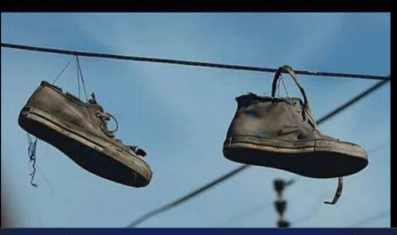 The Meaning Behind Shoes Strung Up On A Power Line