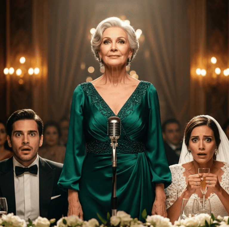 The Toast of Truth: A mother exposes her son and daughter-in-law at their wedding.