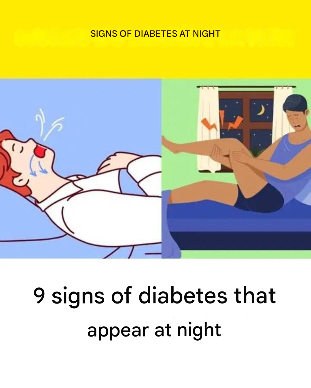 9 signs of diabetes that appear at night: what you need to know!