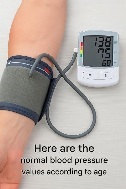 Here are the normal blood pressure values ​​according to age.