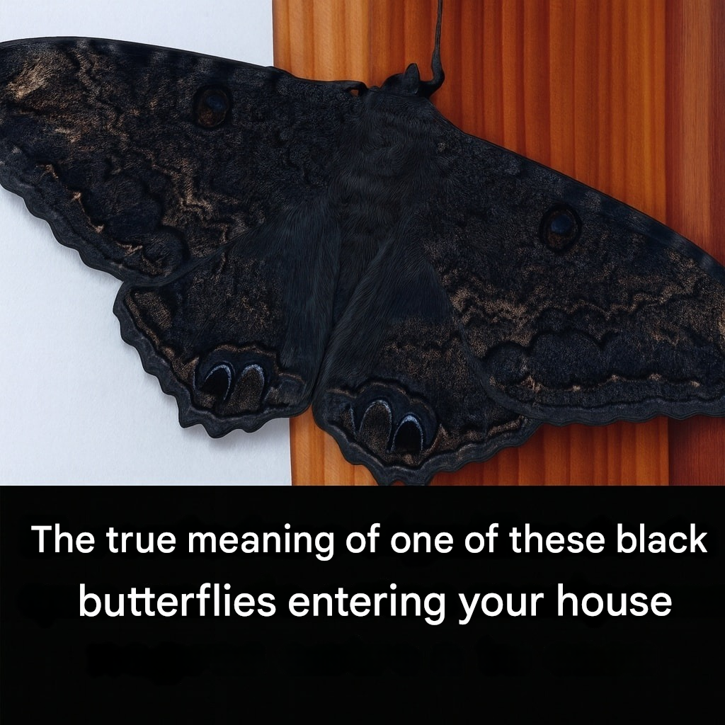 What does it mean when a black butterfly visits you?