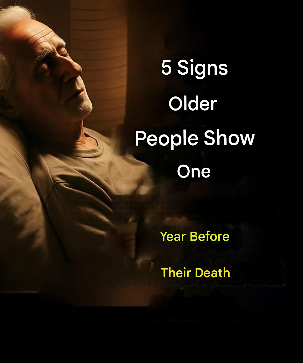 The 5 clear signs that indicate an elderly person needs more attention and care