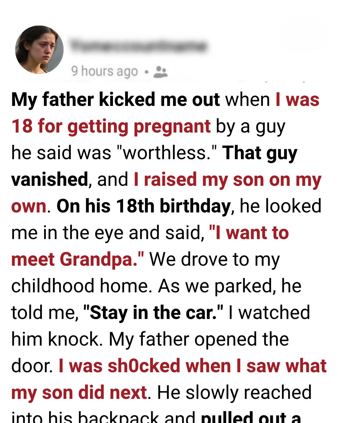 My Father Threw Me Out at 18—But My Son Made Him Face the Truth 18 Years Later
