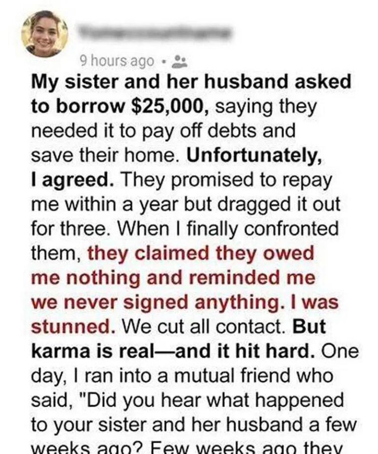 My Sister and Her Husband Vanished After Borrowing a Fortune, Karma Caught Up