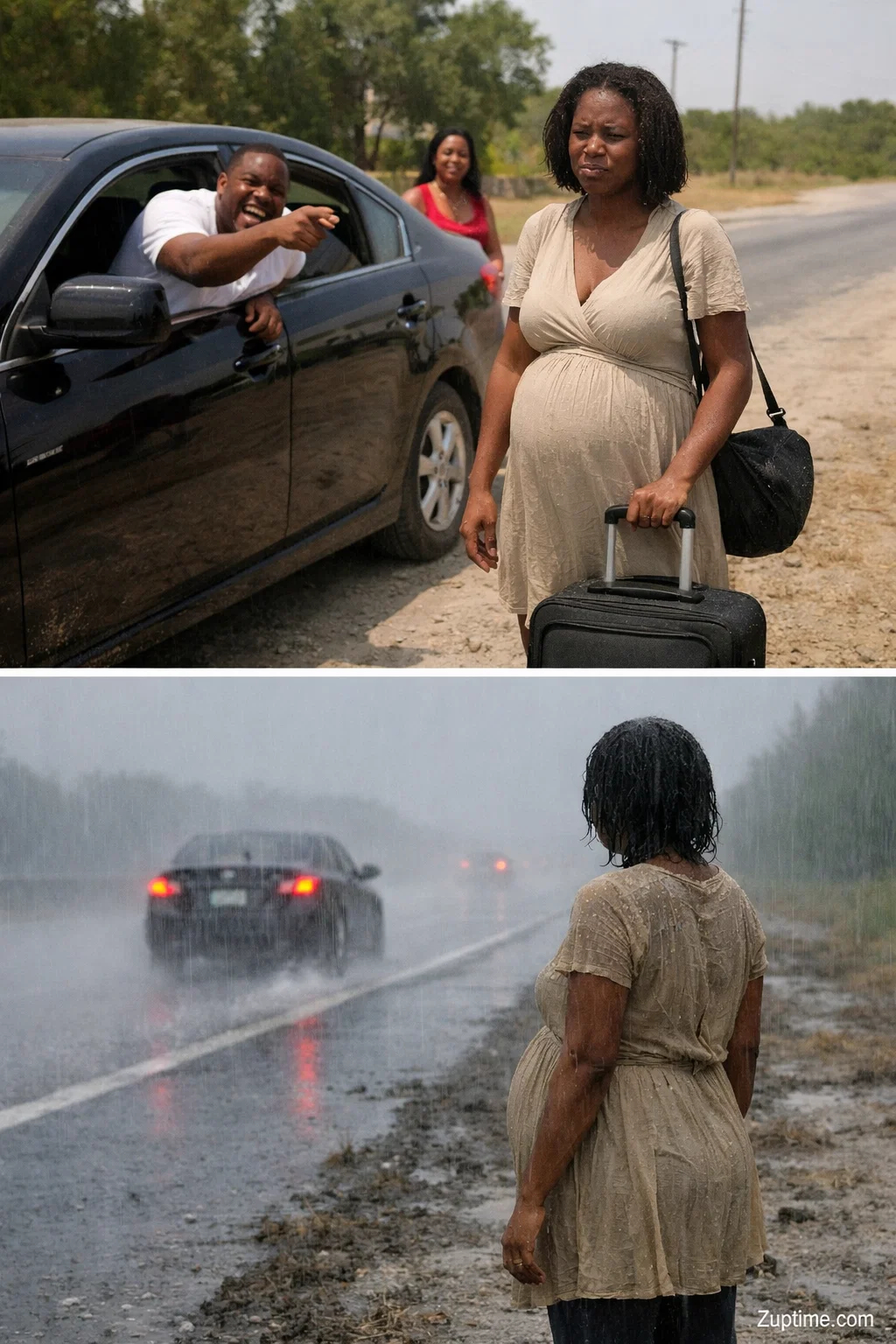 He Kicked His Pregnant Wife Out in the Rain. By Morning, He Was Finished