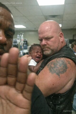 Biker Refused to Hand My Crying Baby Back at the Hospital, So I Called Security