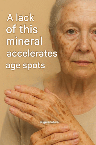 A deficiency in this mineral is causing age spots: Discover the solution